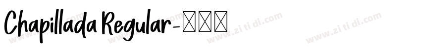 Chapillada Regular字体转换
